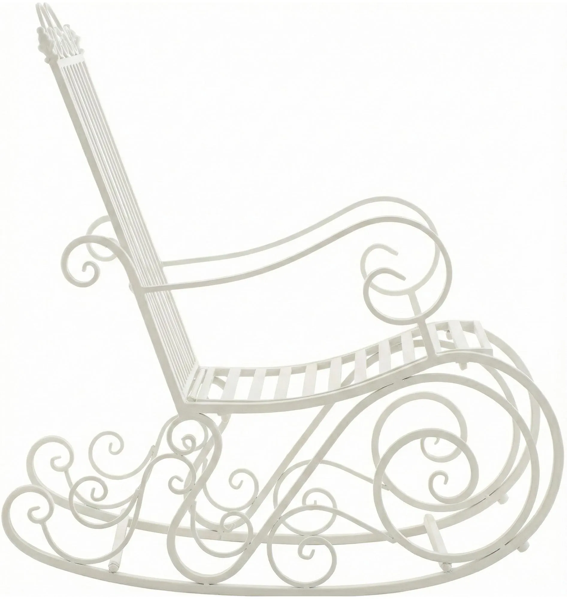 Schaukelstuhl Smilla 94x56x90 cm weiß