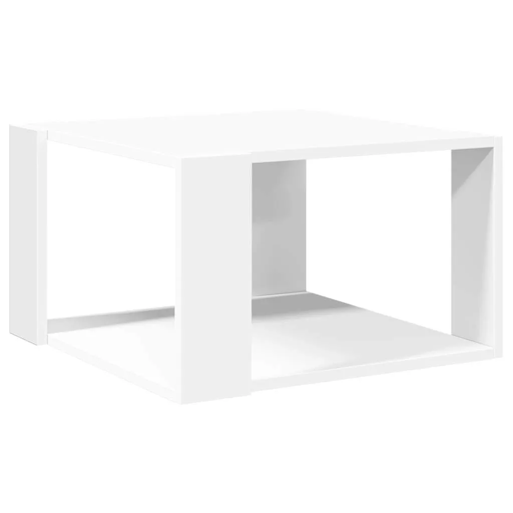 Moderner Couchtisch 51,5 x 51,5 x 30 cm in Weiß