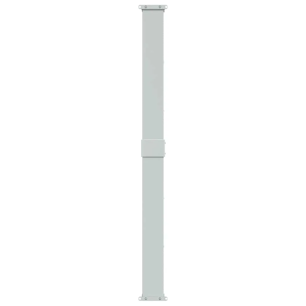 Seitenmarkise 160 x (0-300) cm Grüngrau/Braun mit Stahlstangen