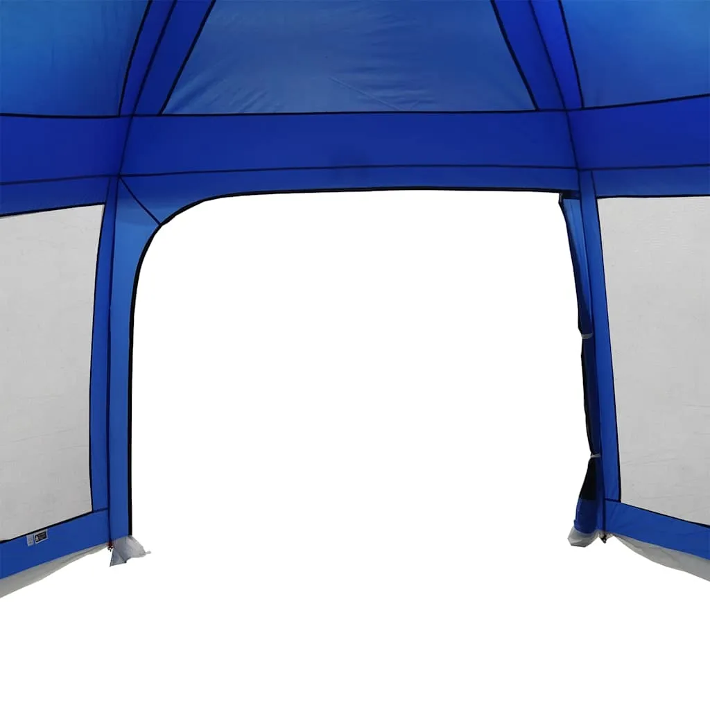 Poolzelt Azurblau 618x532x246 cm mit abnehmbarem Überzelt