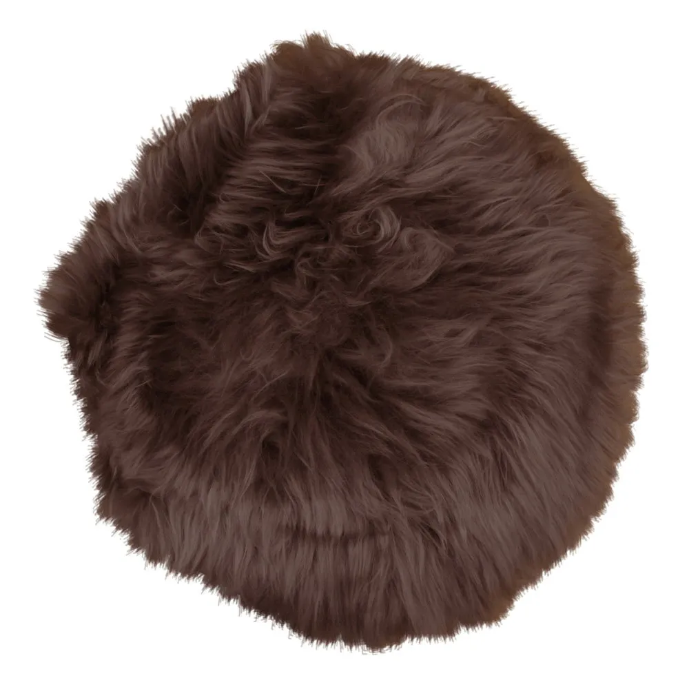 tinkaro Lammfell-Sitzauflage ø35 cm Braun