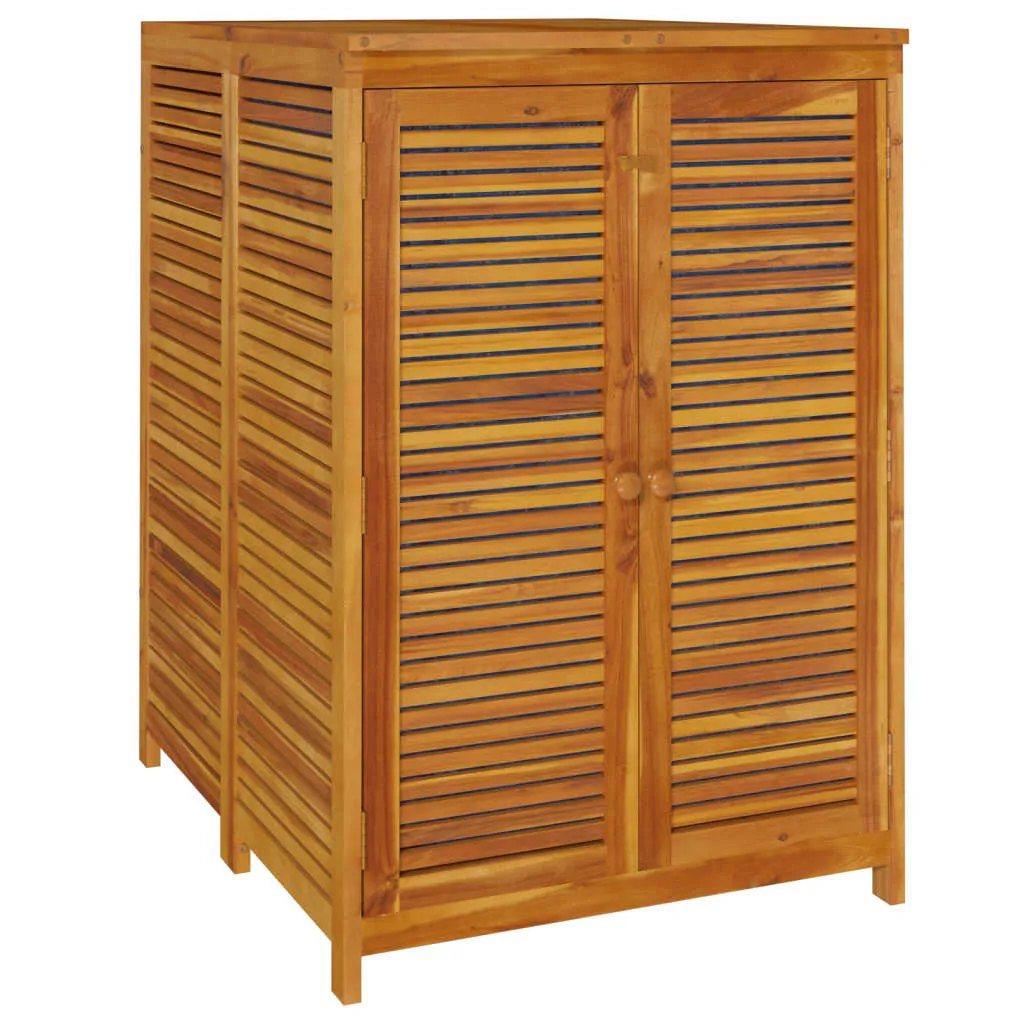 Gartenbox aus Echtholz 70 x 87 x 104 cm in Naturfarbe | 70 x 87 x 104 cm