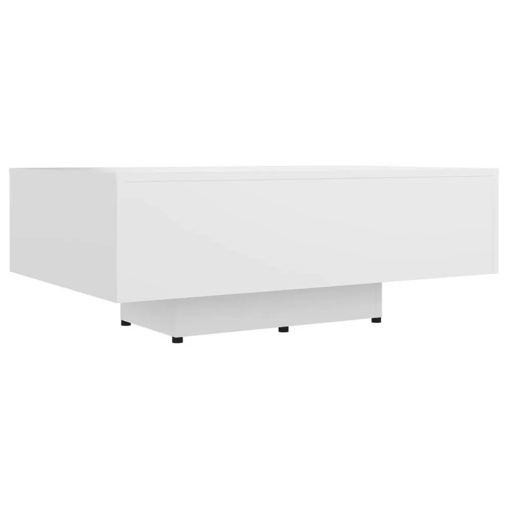 Moderner Couchtisch 85 x 55 x 31 cm Weiß aus Holzwerkstoff