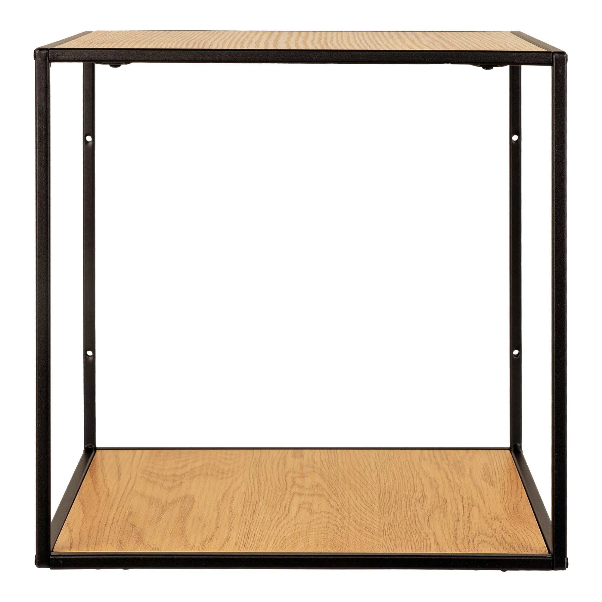 tinkaro Vita Wandregal 36 x 36 x 36 cm Eiche-Optik Schwarz