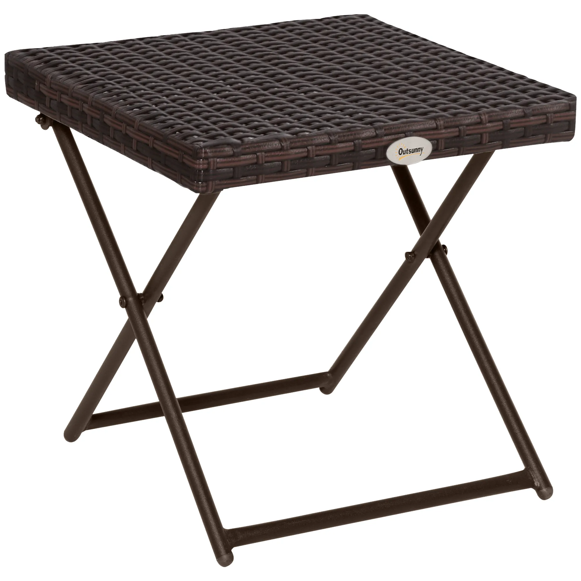 Moderner Klapptisch 40x40x40 cm in Braun