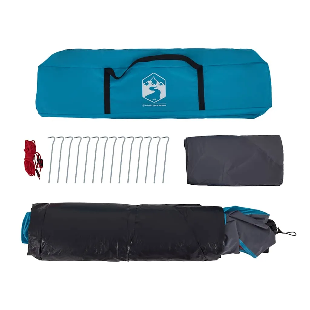 Campingzelt Blau 326x260x175 cm für 4 Personen