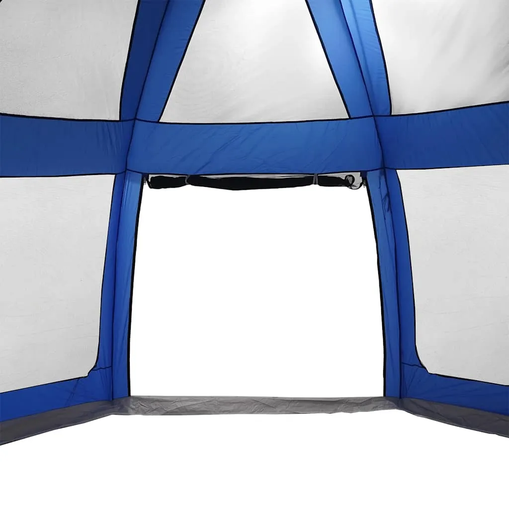 Poolzelt 510x510x260 cm Azurblau mit abnehmbarem Überzelt