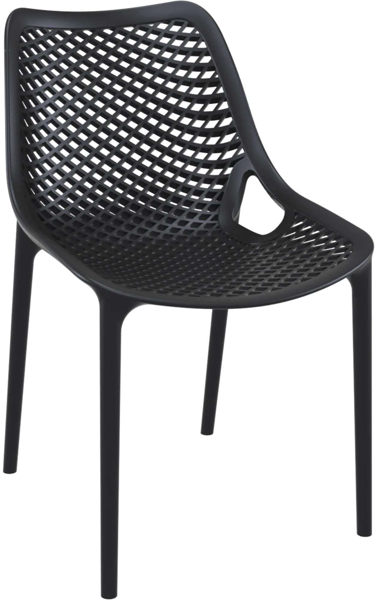 Gartenstuhl Air 82x50x60 cm schwarz