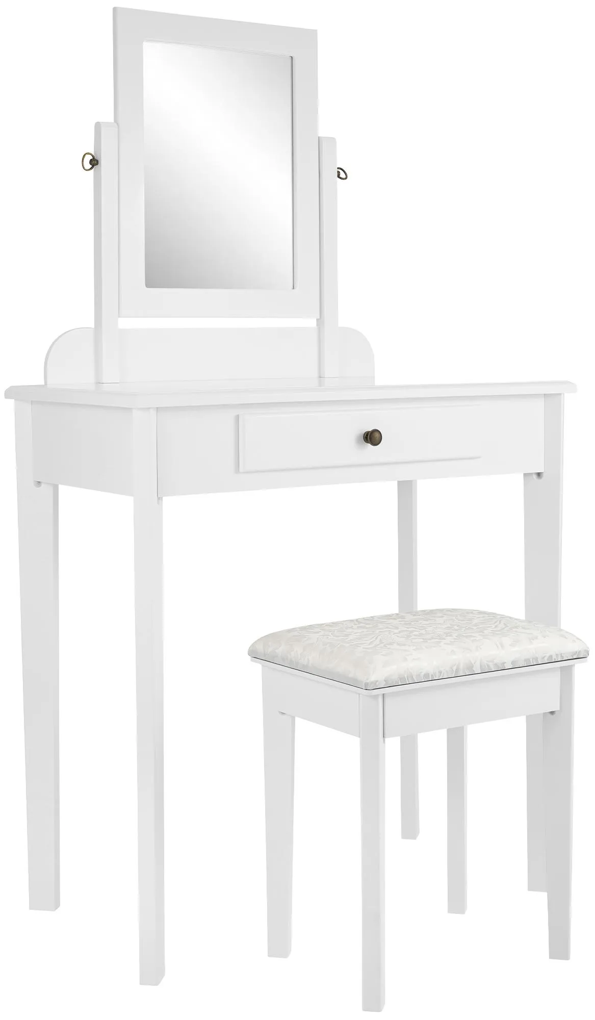 Schminktisch-Set Velia 73x42x130 cm weiß