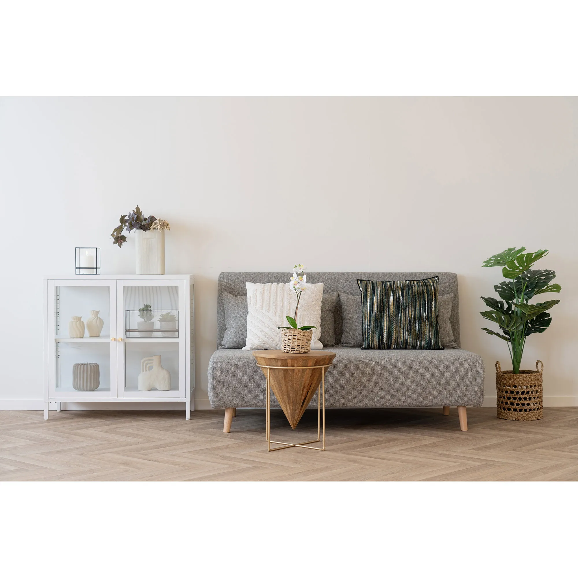 tinkaro Couchtisch Hapur Mangoholz, Stahl Natur