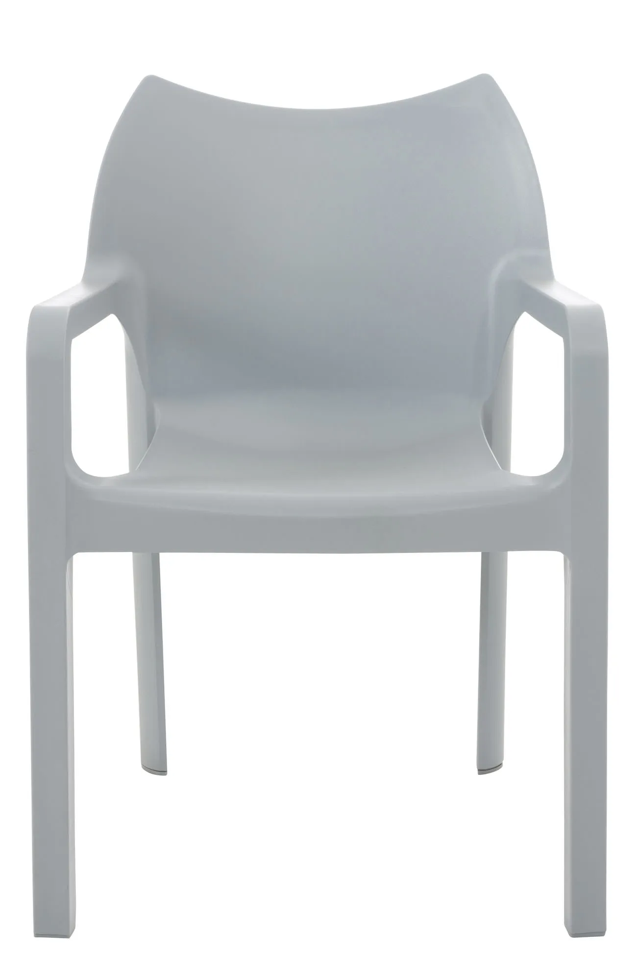 Gartenstuhl Diva 84x57x53 cm hellgrau