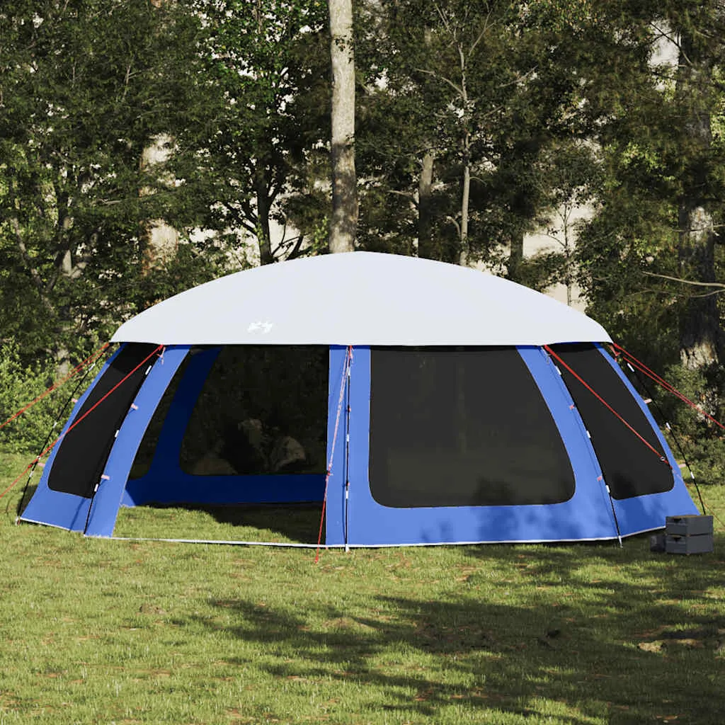 Poolzelt Azurblau 690x690x280 cm mit abnehmbarem Überzelt