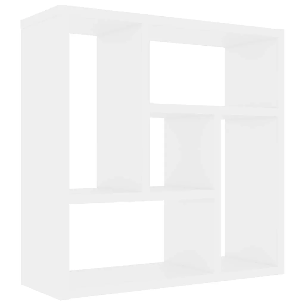 Wandregal Weiß 45,1 x 16 x 45,1 cm mit 5 Fächern