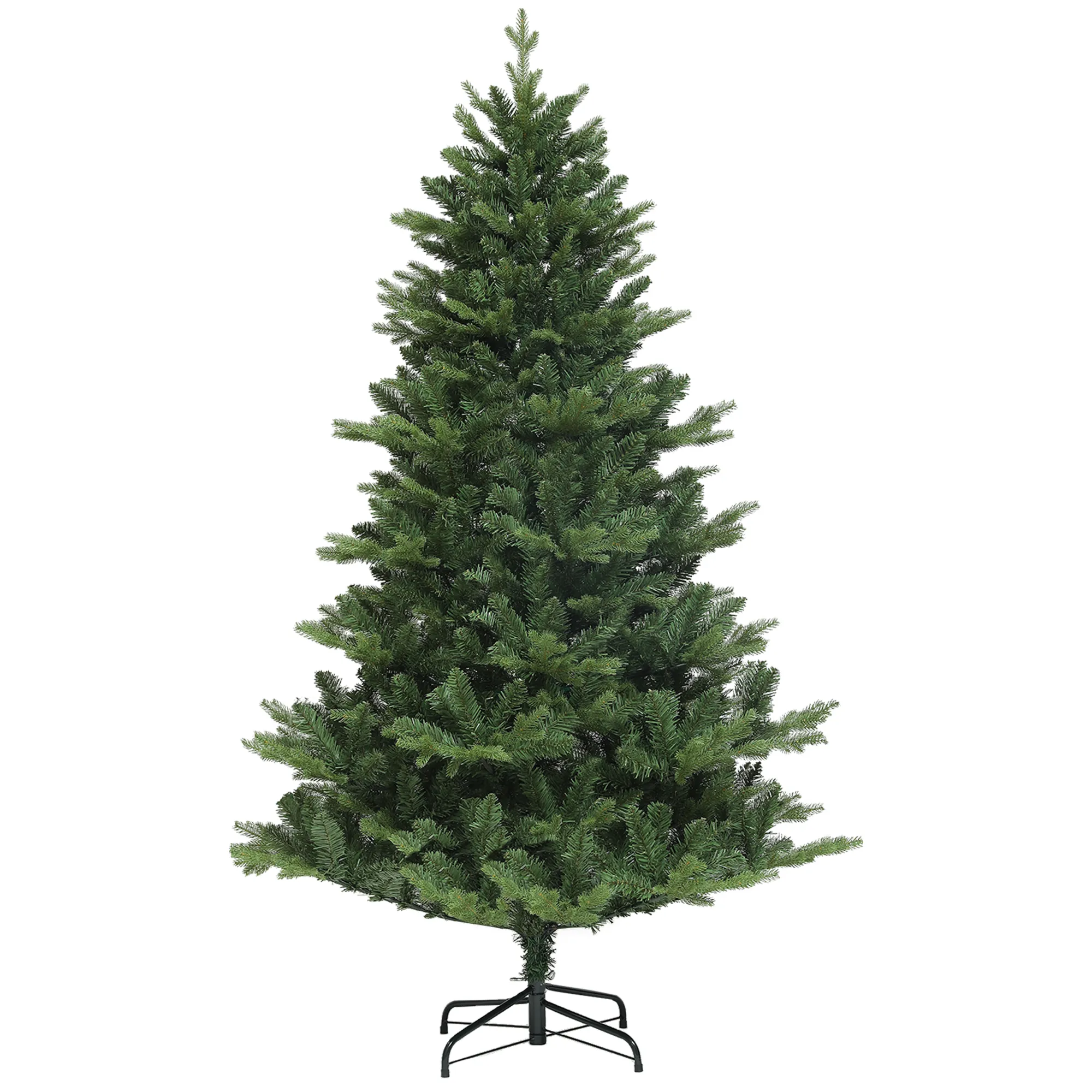 Kunsttanne Weihnachtsbaum naturgetreu 180 cm Grün PE Stahl