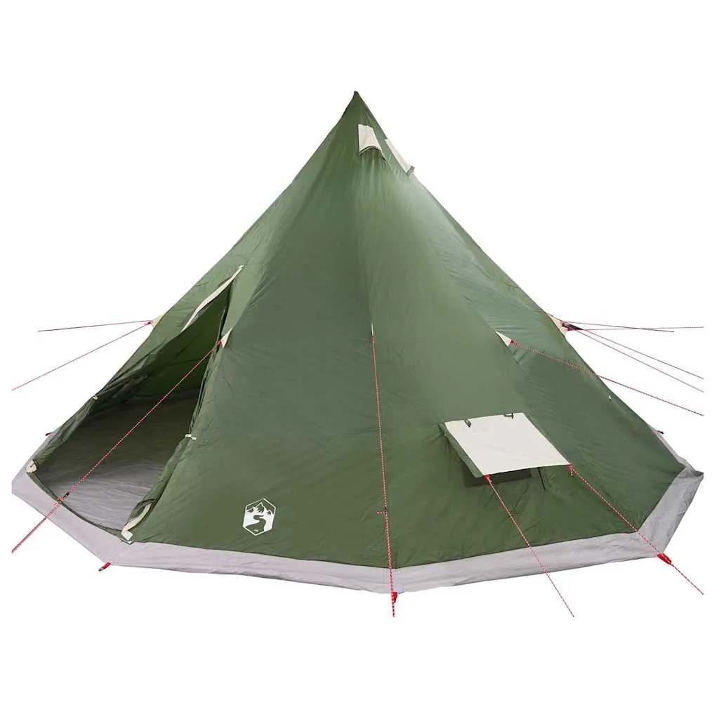 Familien-Tipi-Zelt 560x560x300 cm Grün - Geräumig & Praktisch