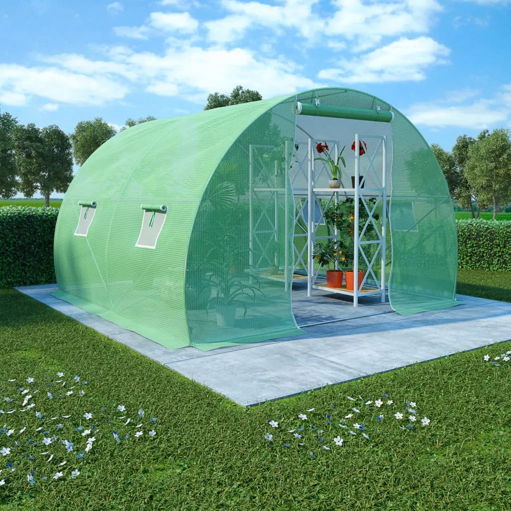 Geräumiges Gewächshaus 3x2x2m in Grün