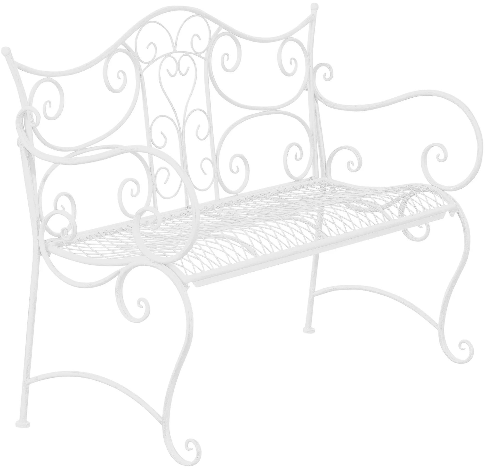 Gartenbank Tara 113x47x89 cm weiß