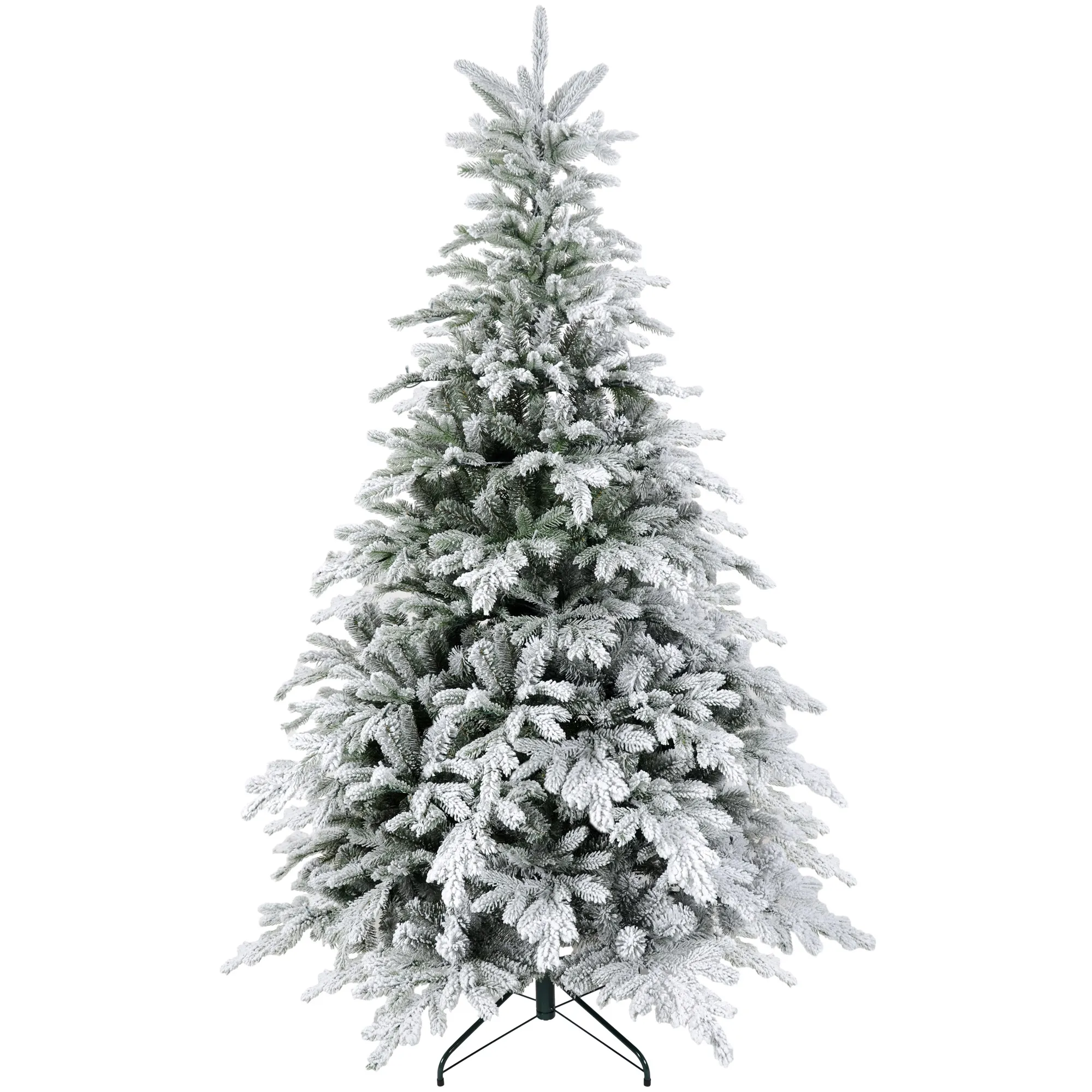 Weihnachtsbaum künstlich mit Kunstschnee, flammhemmend, 180 cm