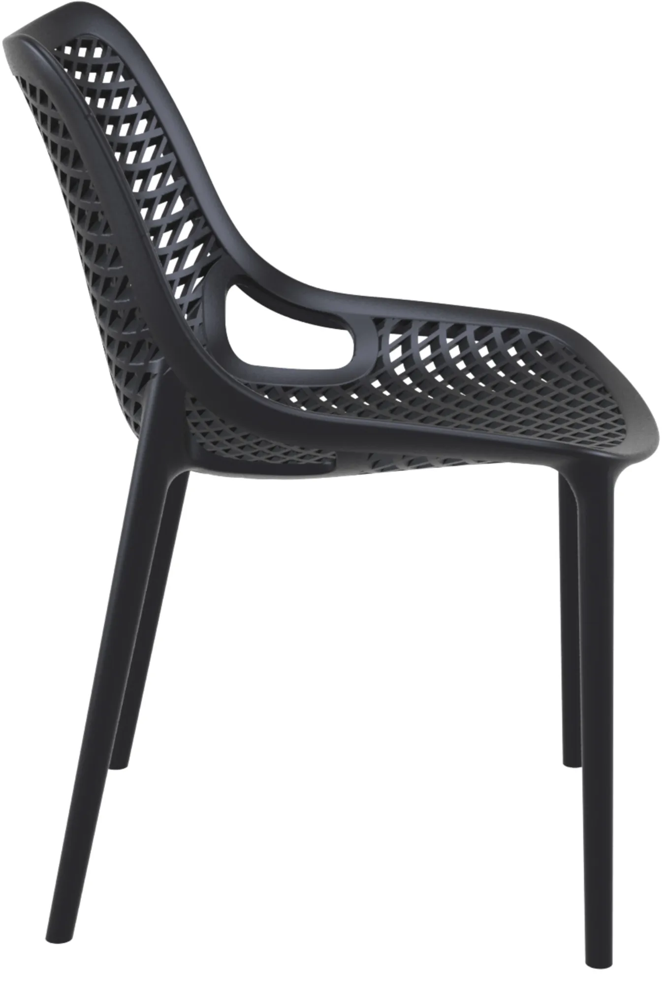 Gartenstuhl Air 82x50x60 cm schwarz