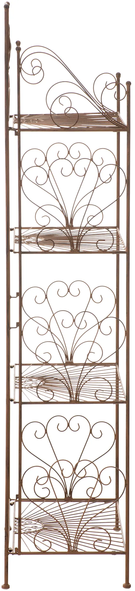 Standregal Mia 61.5x33x153 cm antik braun