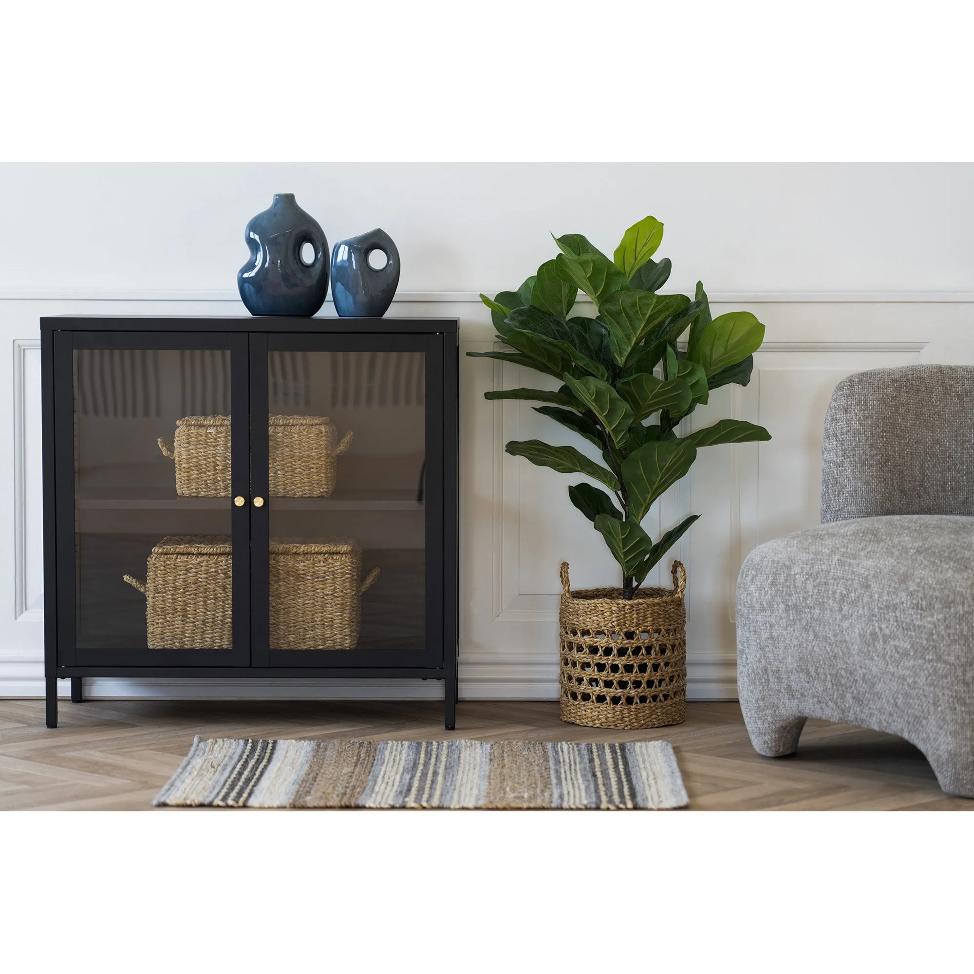 tinkaro Vase Keramik Blau