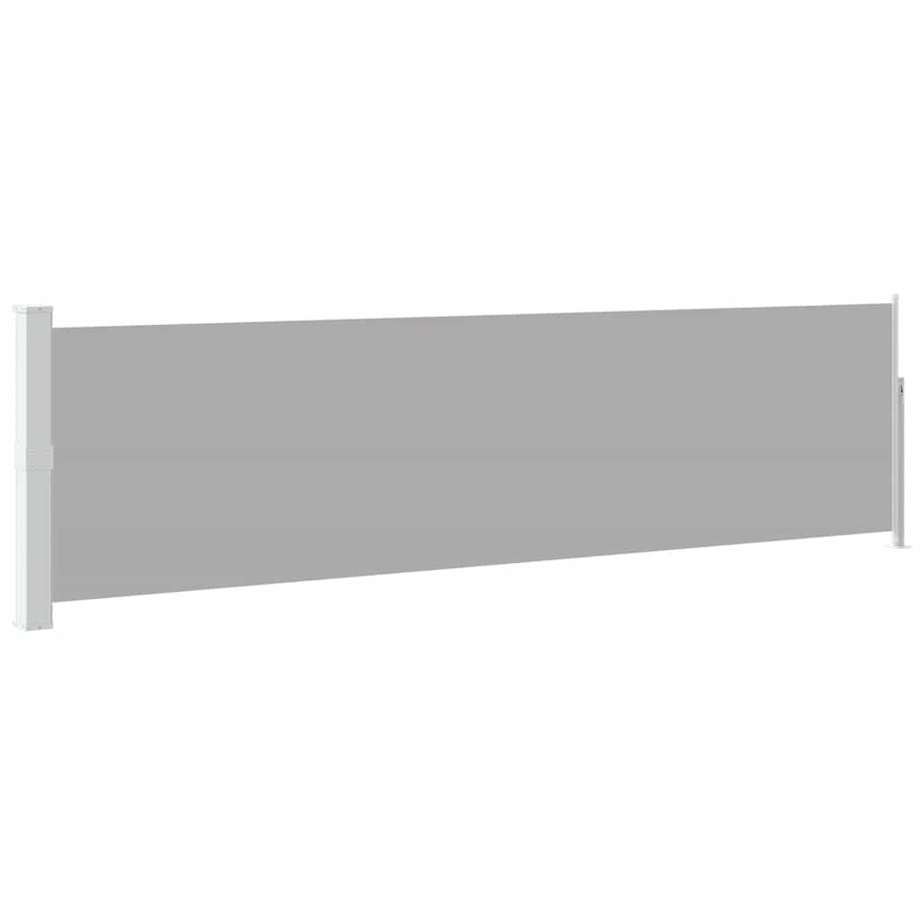 Seitenmarkise Sichtschutz 140 x 0-500 cm Grau