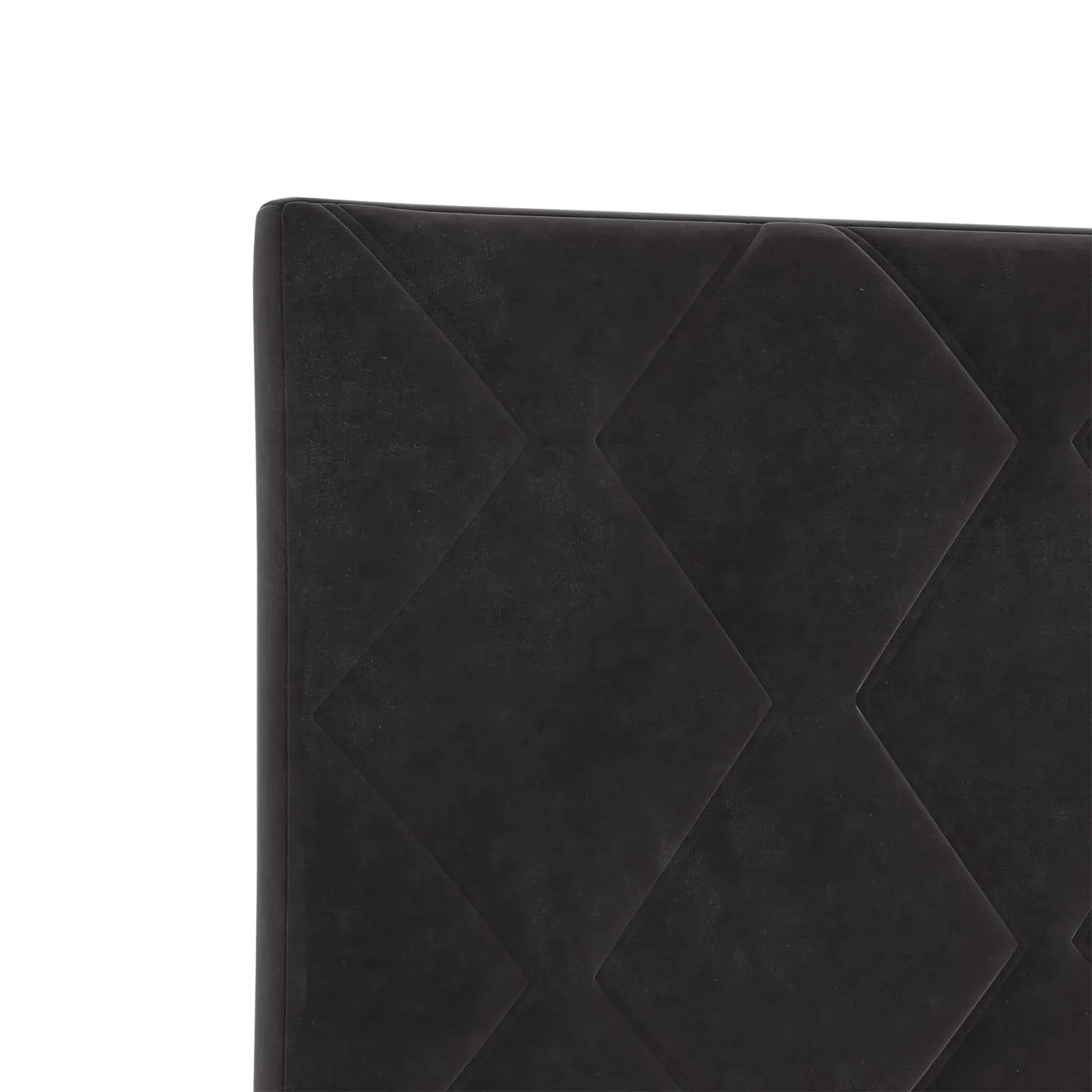 Boxspringbett 180x200 cm Samt Schwarz mit verstellbarem Kopfteil