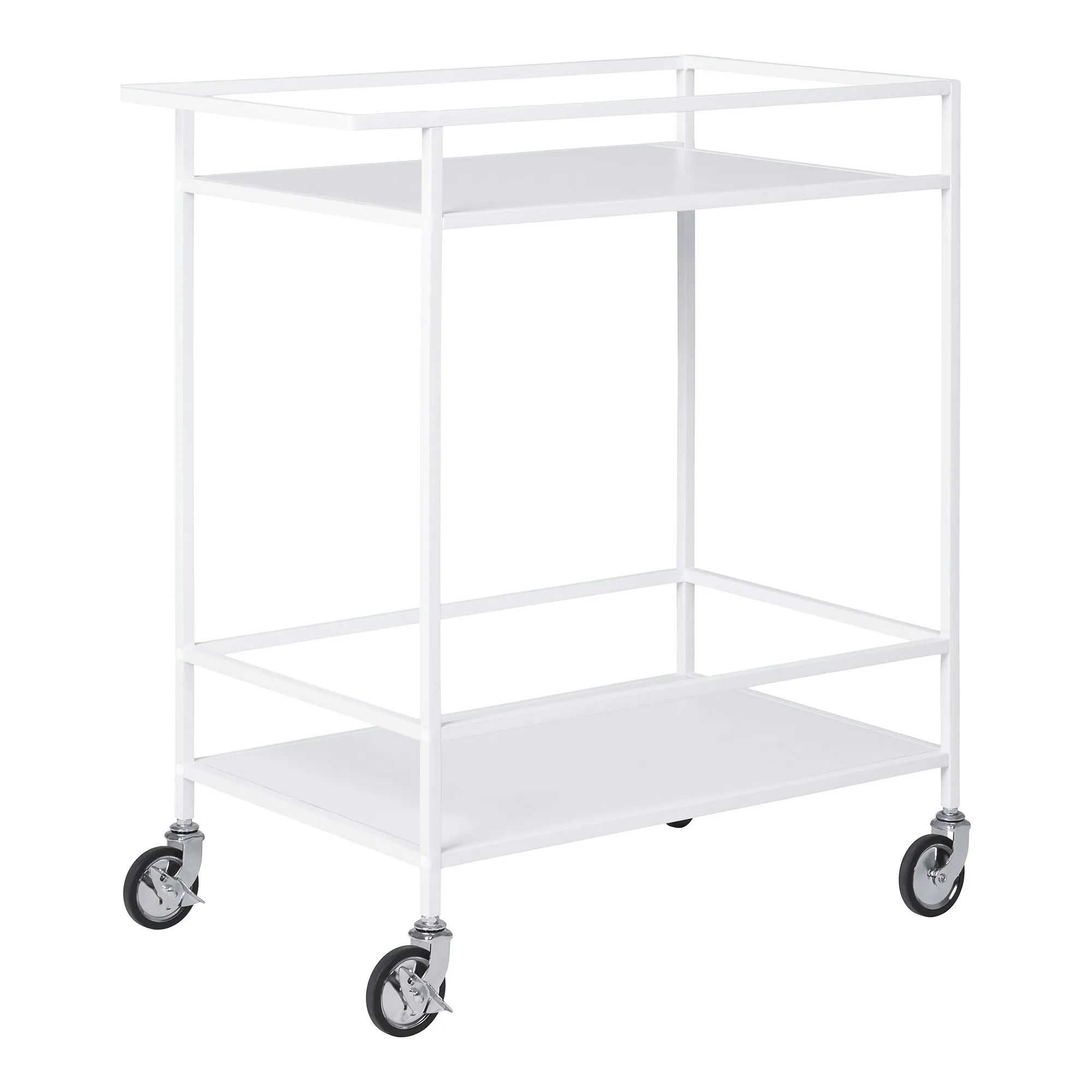 tinkaro Barwagen Vita 2 Regalböden 68 x 40 x 79 cm Weiß