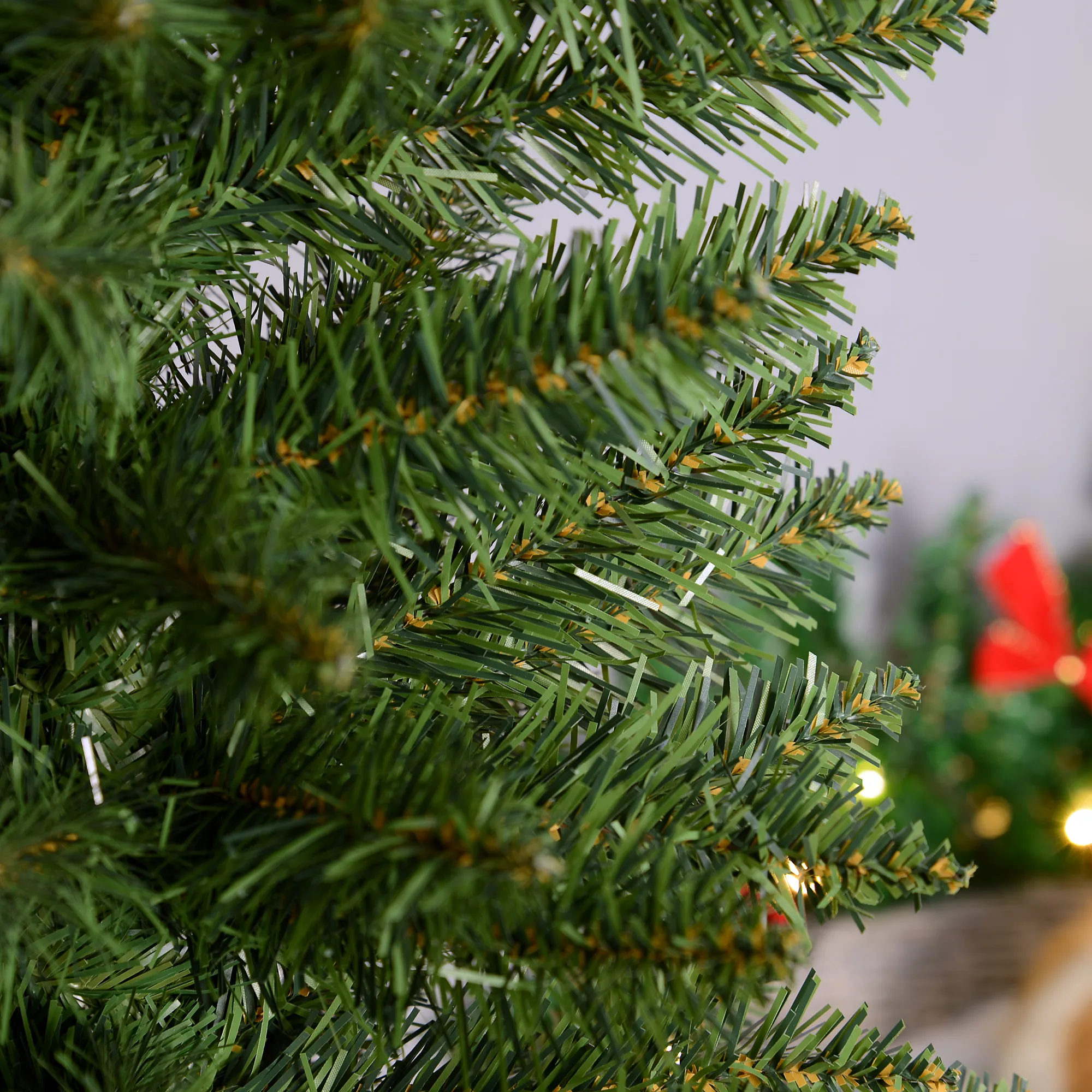 Künstlicher Weihnachtsbaum Tanne mit Ständer, 2,1 m, Grün