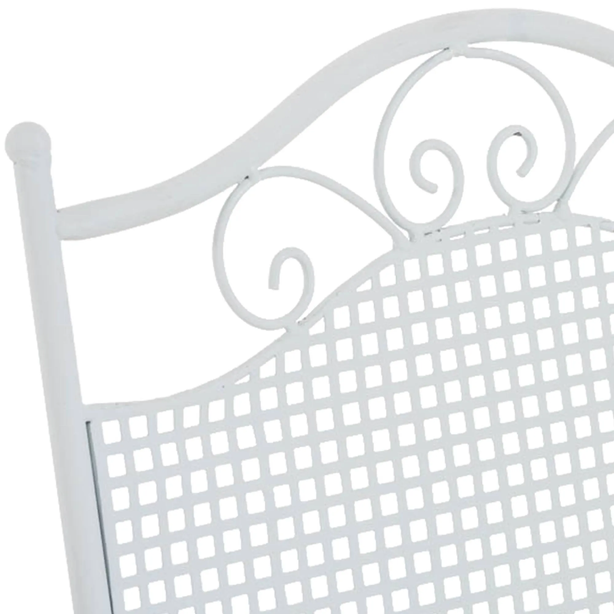 Gartenstühle Kiran 2er Set 91x41x50 cm weiß