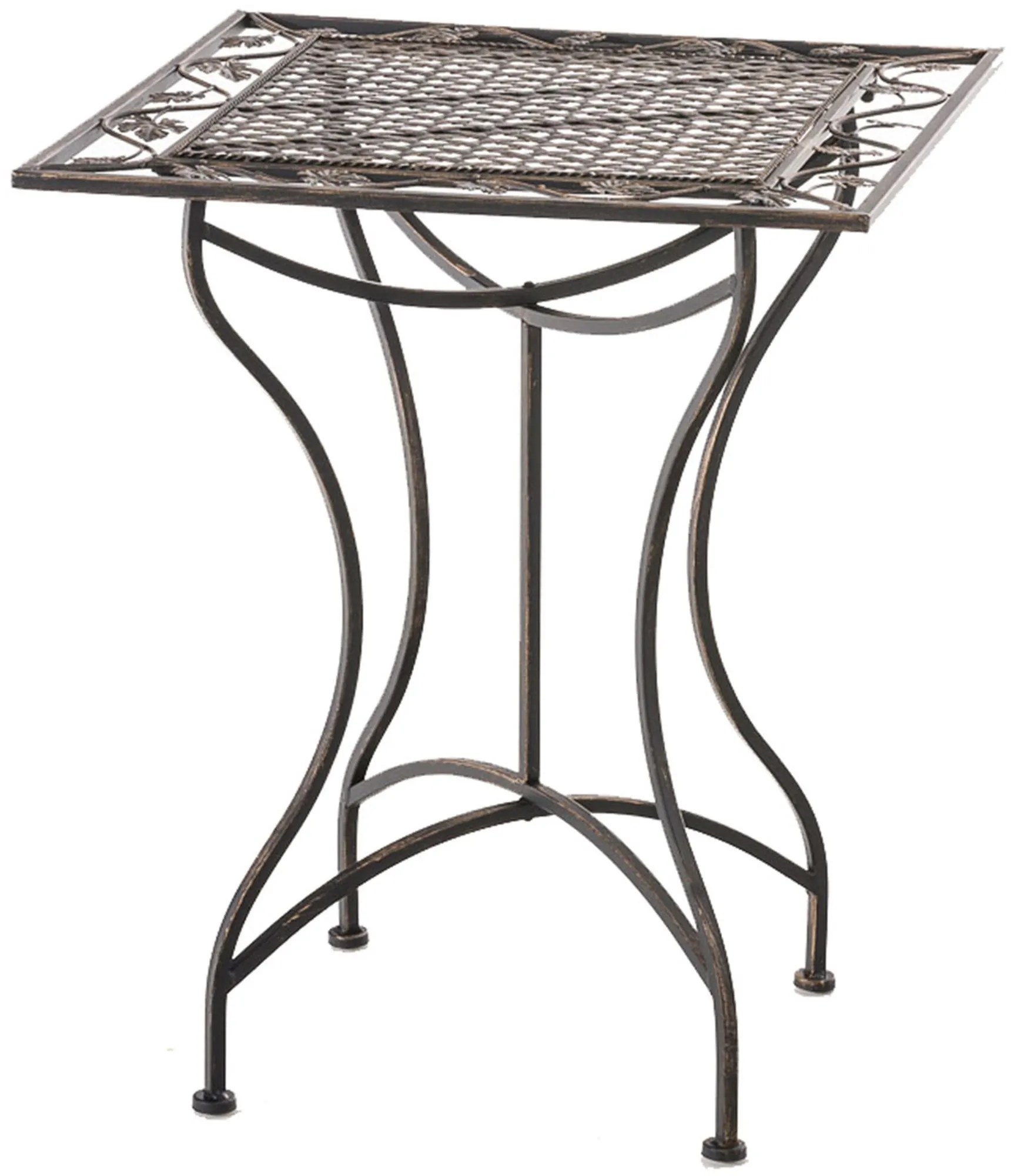 Gartentisch Asina Bistrotisch 60x60x72 cm bronze