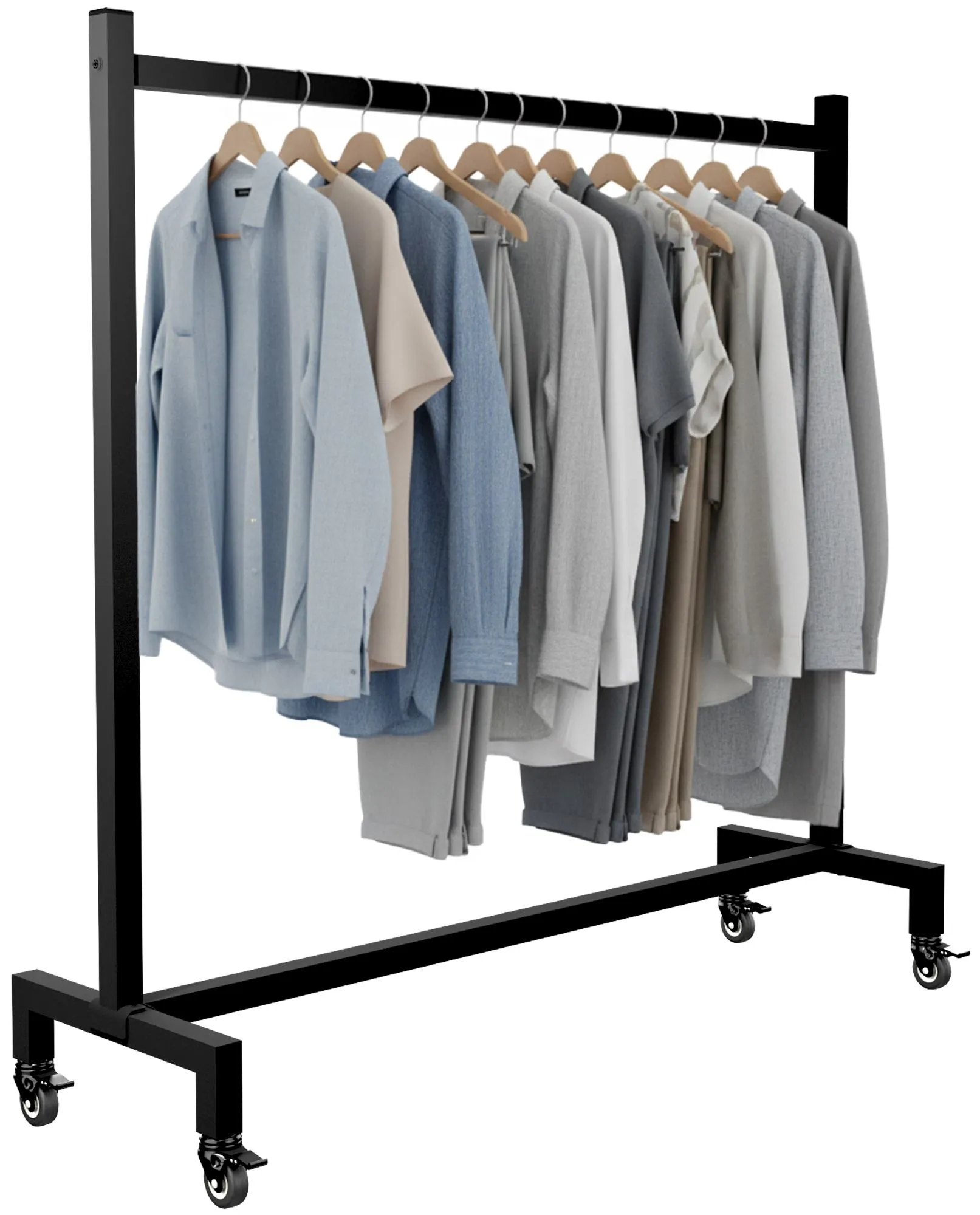 Kleiderständer Gisborne 120x38x120 schwarz