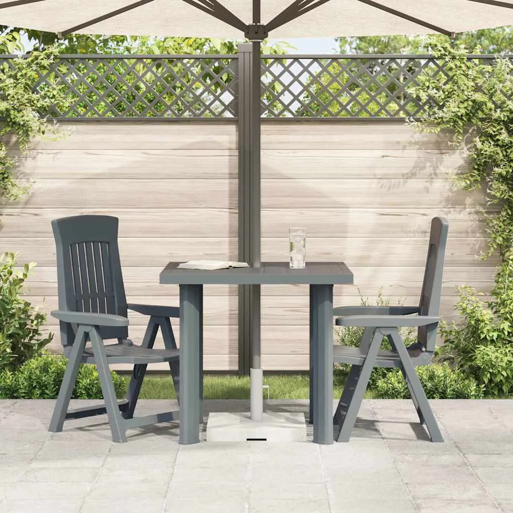 Grüner Gartentisch aus Kunststoff 80 x 75 x 72 cm