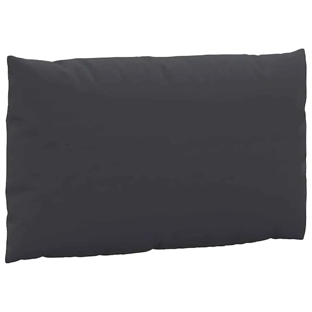 Palettenkissen 2-tlg. Schwarz Oxford-Gewebe