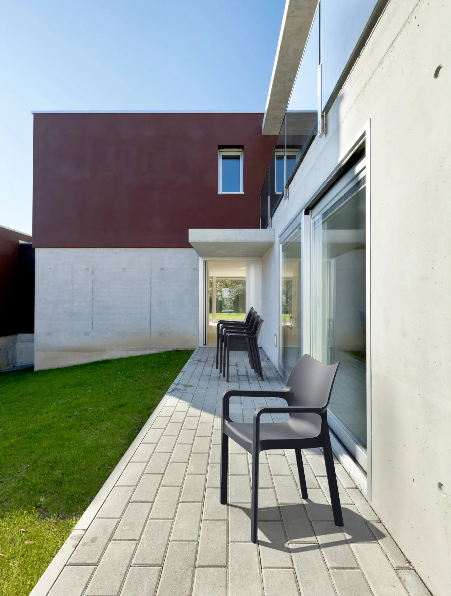 Gartenstuhl Diva 84x57x53 cm schwarz