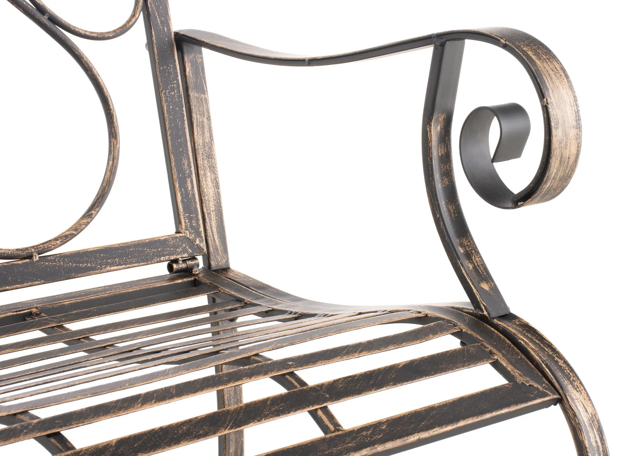 2er Set Gartenstühle Punjab 94x62x53 cm Bronze