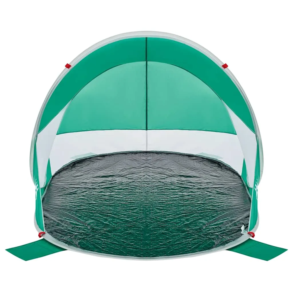 Strandzelt Meergrün 205 x 125 x 90 cm mit Pop-Up-System