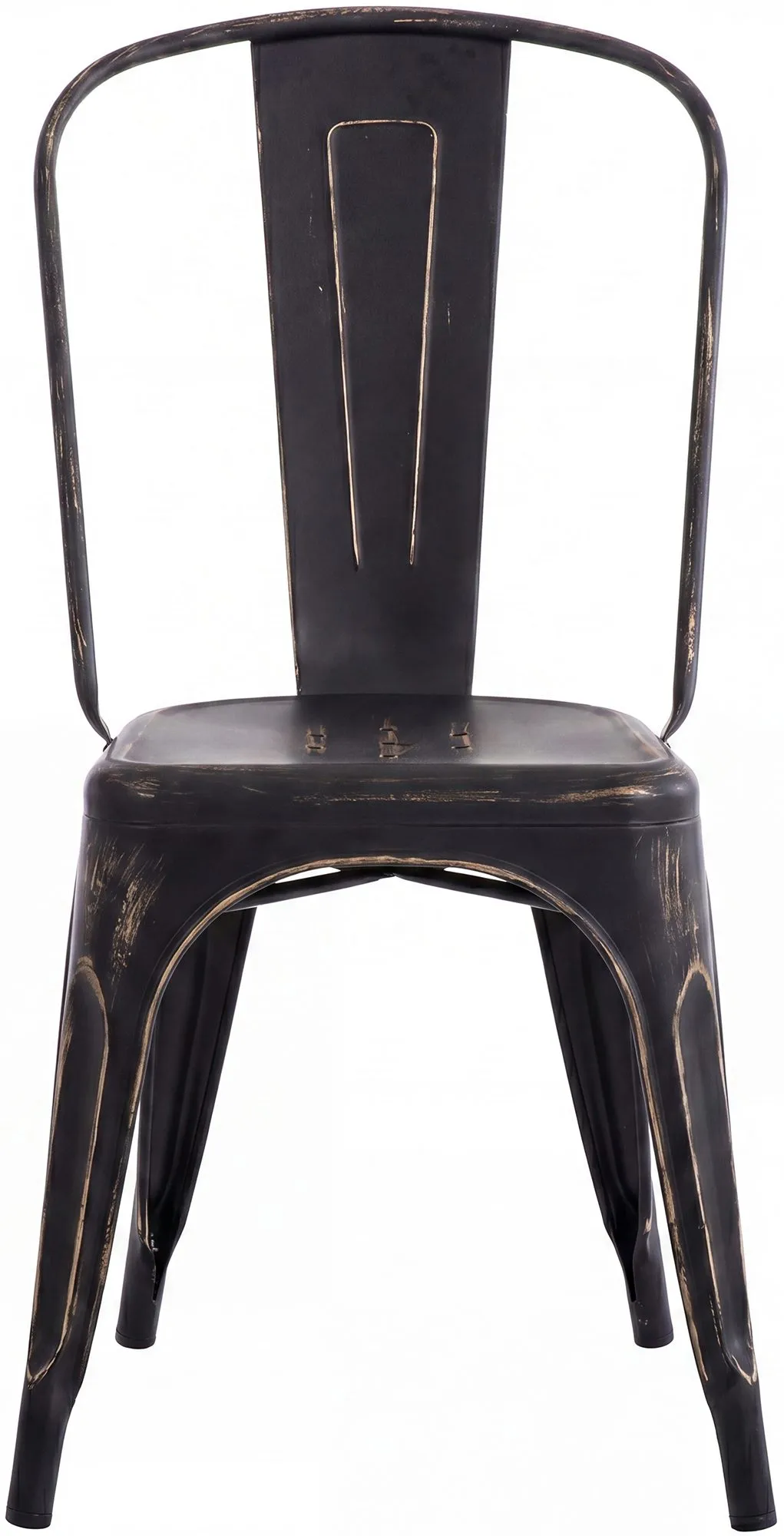 Stapelstuhl Benedikt 89x44x48 cm schwarz-gold
