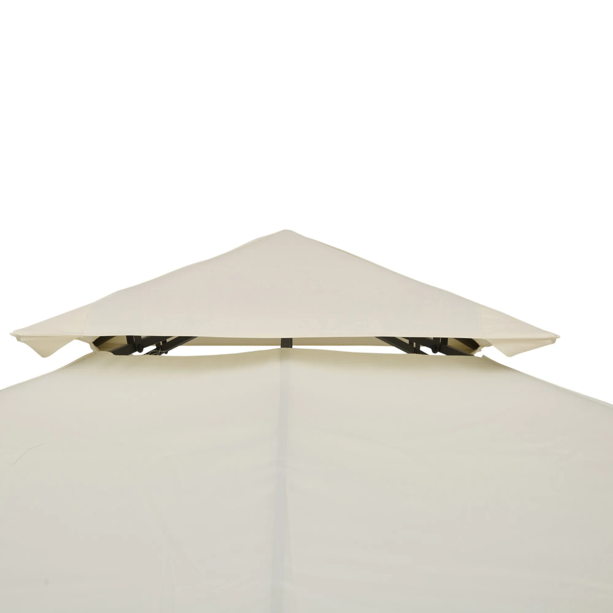 Pavillon Ersatzdach 3x3 m Cremeweiß aus Polyester