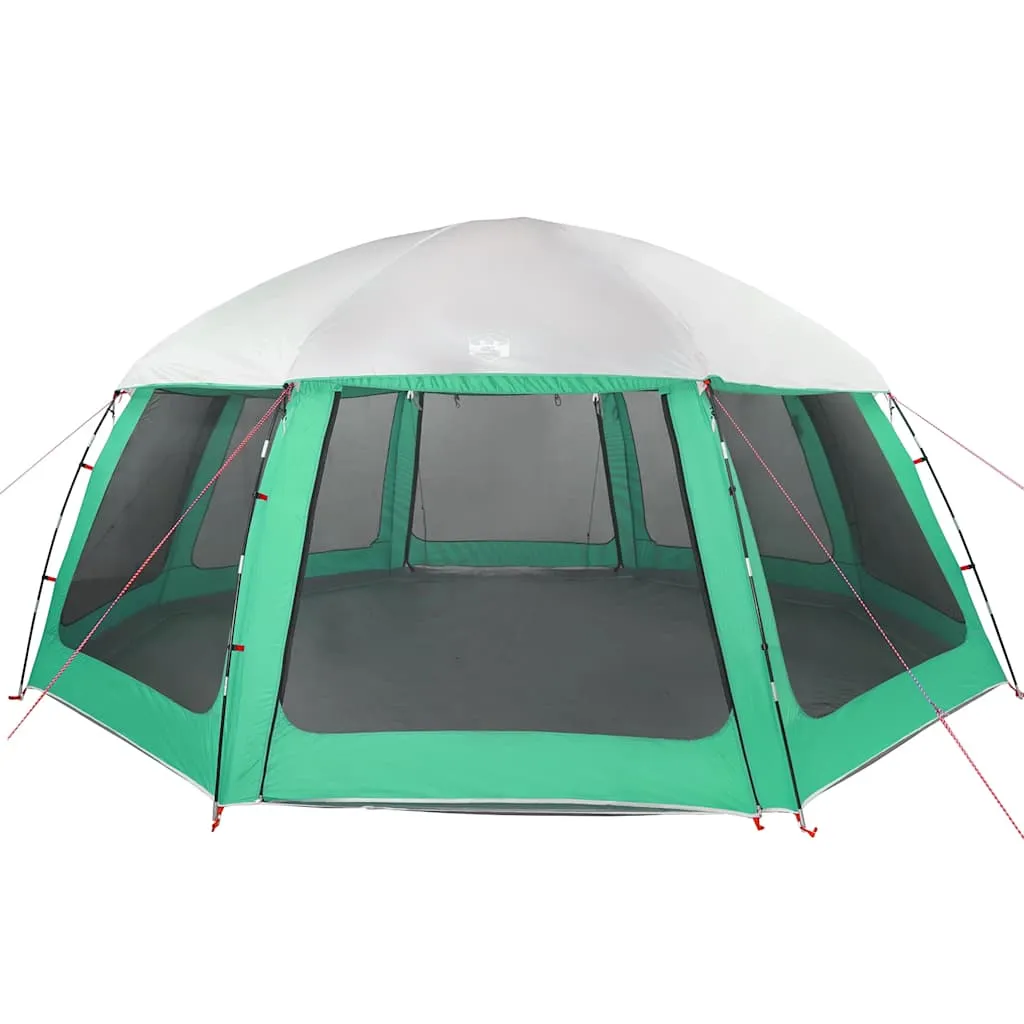 Poolzelt Meergrün 612x612x285 cm – Wasserdicht, mit Bodenplane
