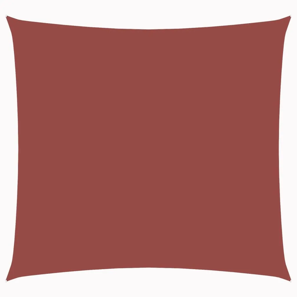 Sonnensegel Oxford-Gewebe Quadratisch 5x5 m Terrakotta-Rot