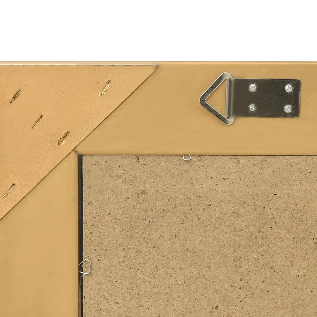 Wandspiegel Barock 50 x 60 cm Golden mit Massivholz Rahmen