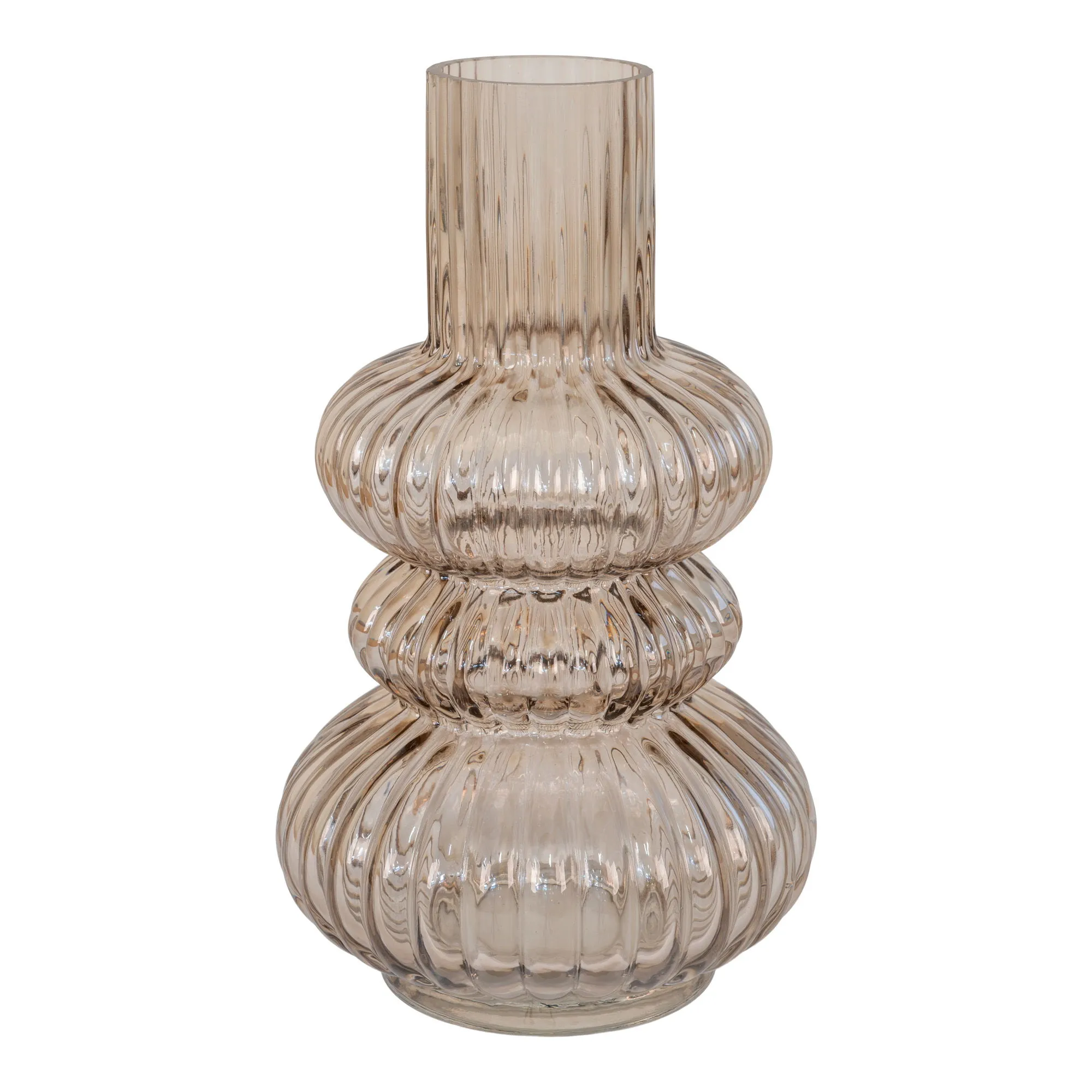 tinkaro Vase Glas Rauchglas