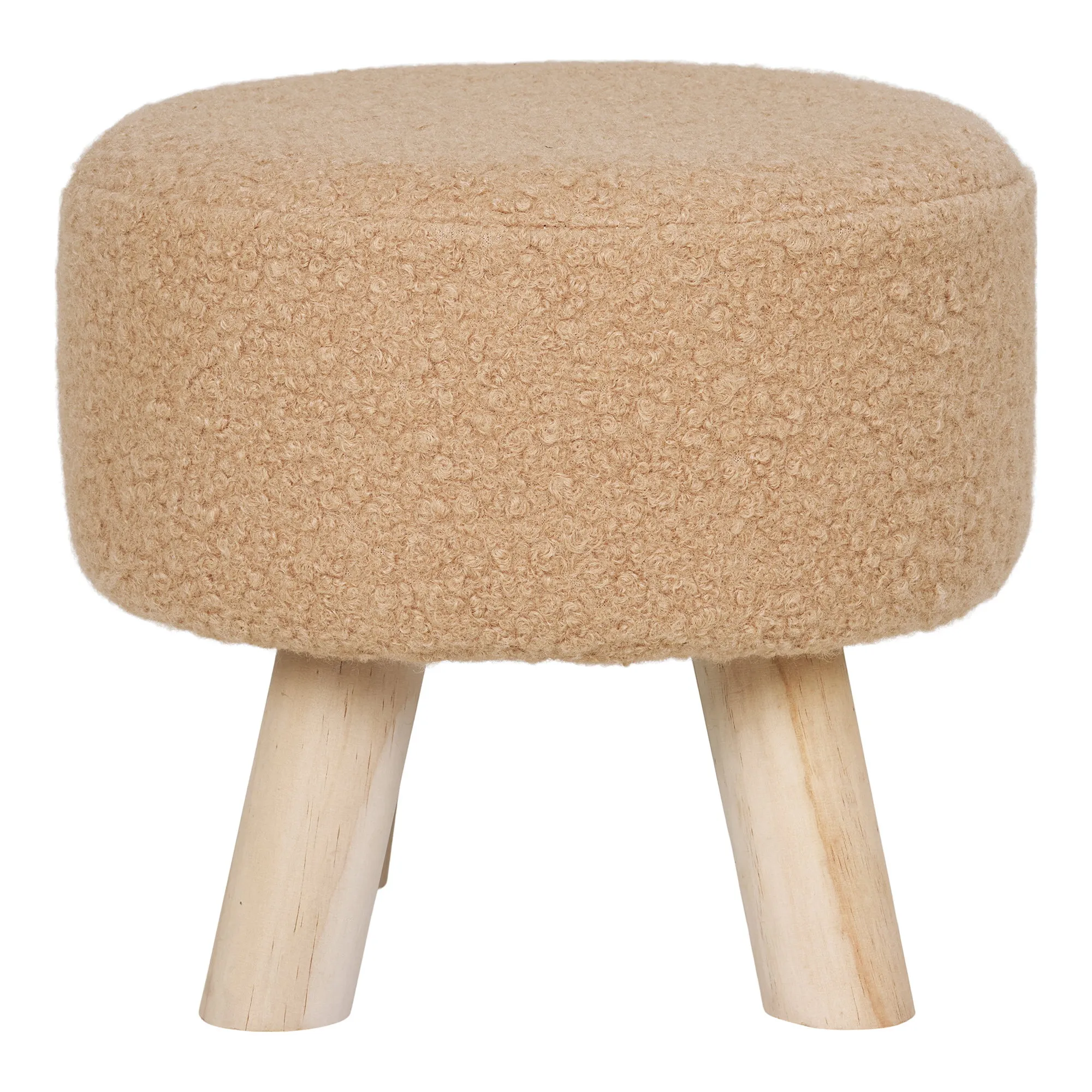 tinkaro Hocker Aberdeen Polyester, Kiefernholz, Sperrholz, Schaumstoff Sand