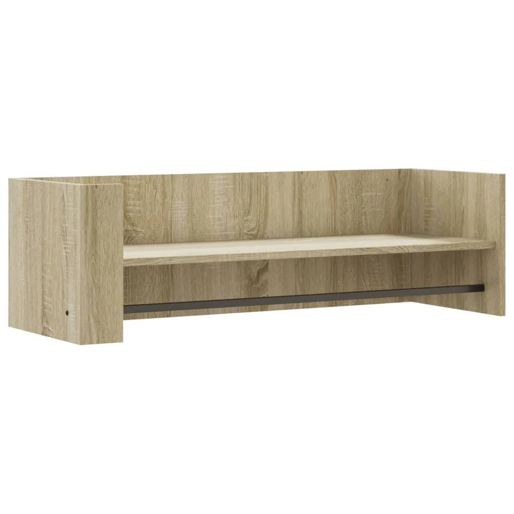 Stylisches Wandregal 100 x 35 x 30,5 cm in Sonoma-Eiche