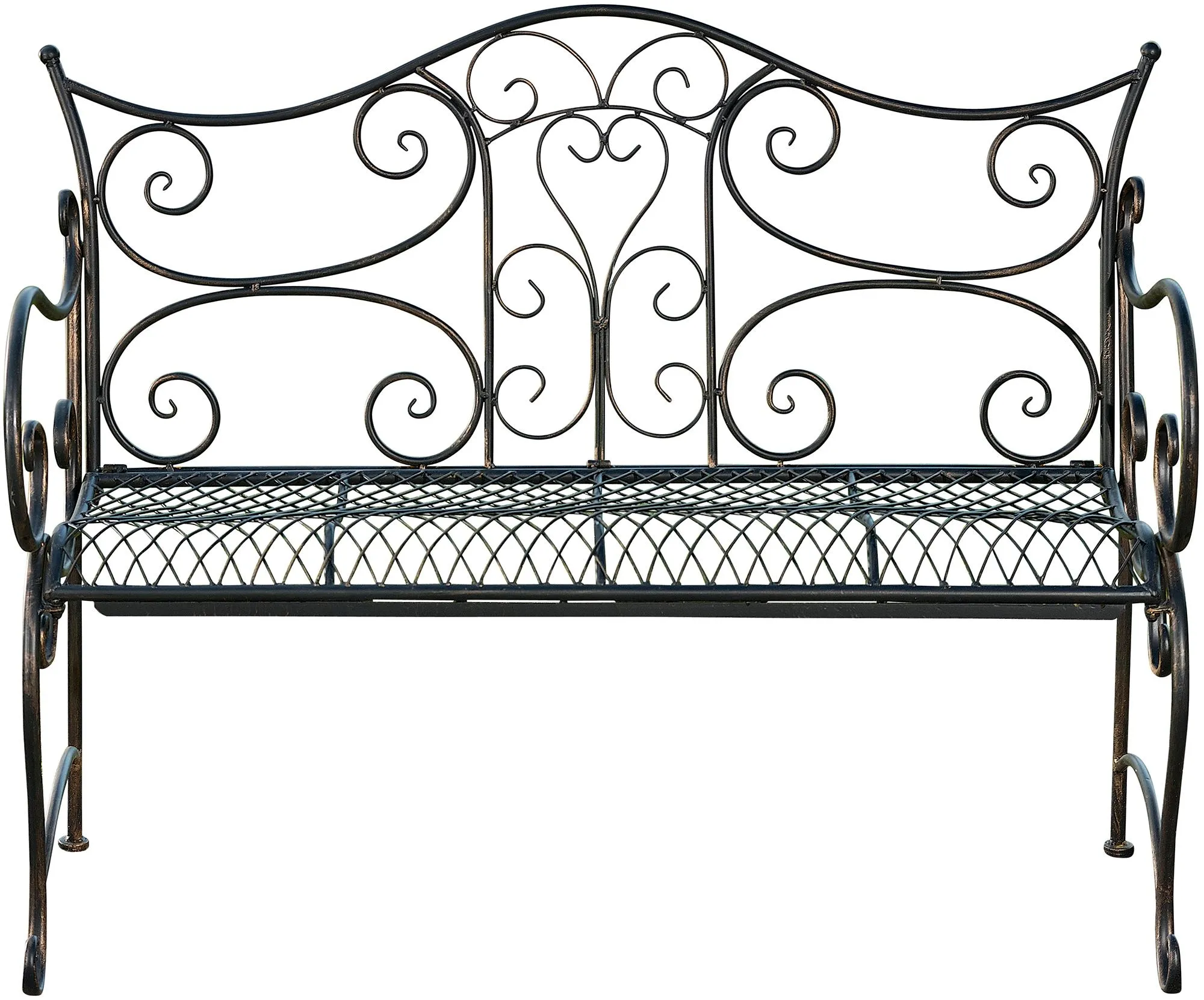 Gartenbank Tara 113x47x89 cm Bronze