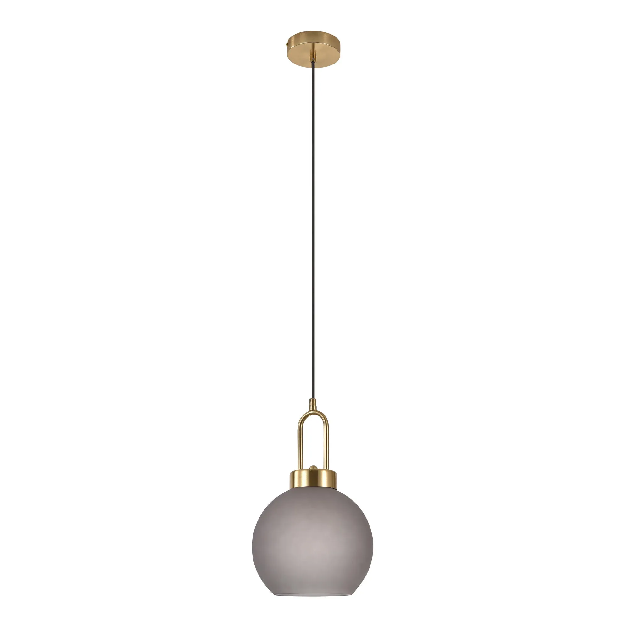 tinkaro Pendelleuchte Luton Glas, Stahl Messing