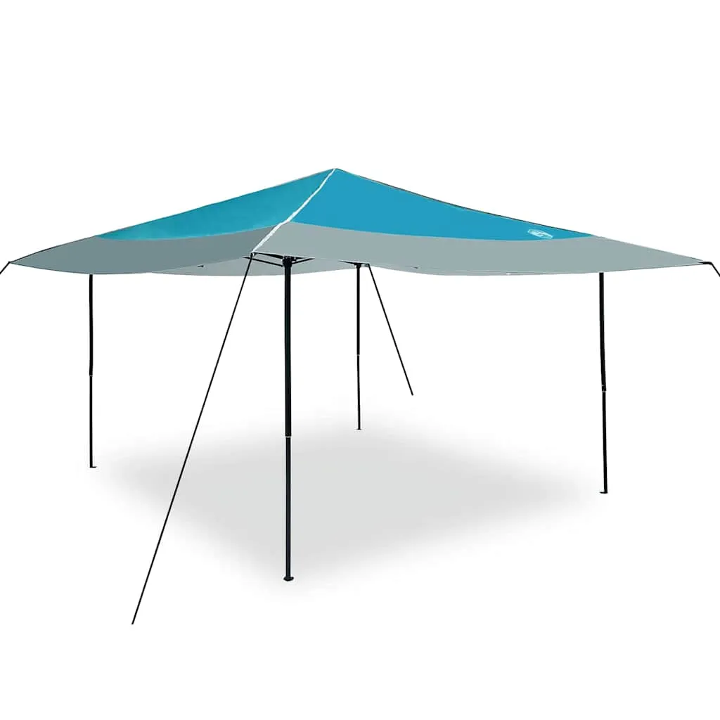 Blauer Pop-up Pavillon 395x395x251 cm mit Stoff