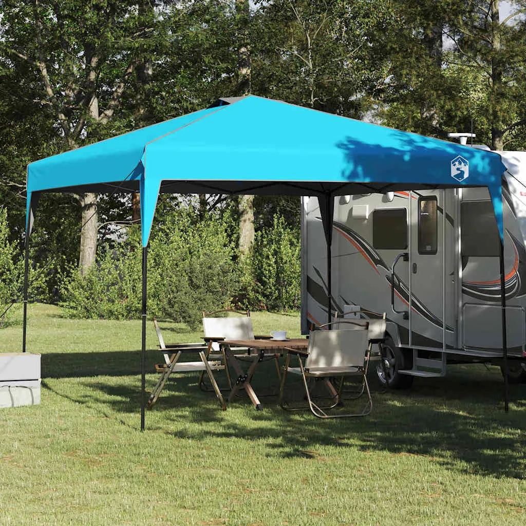 Pop-up Pavillon Zelt 290x290x251 cm Blau für Outdoor-Events