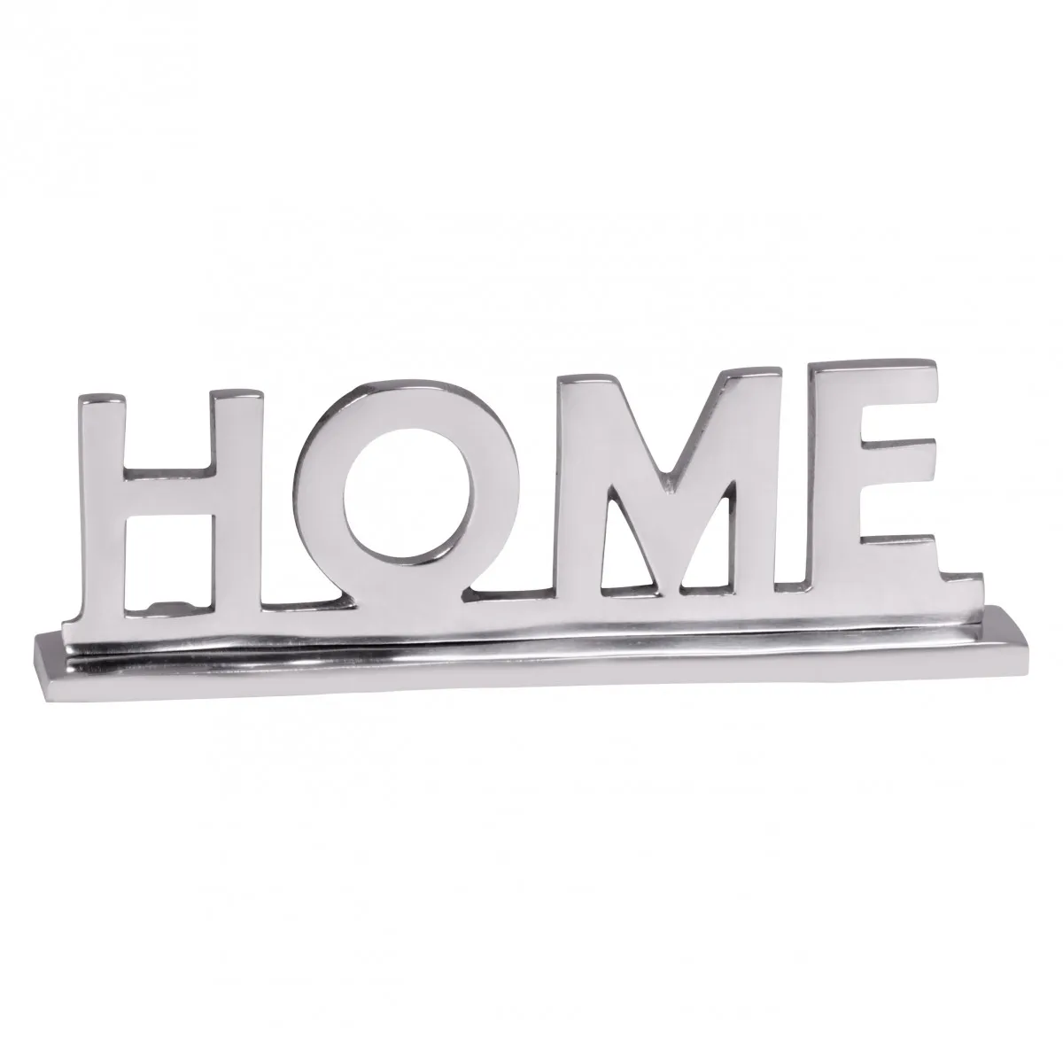 tinkaro Schrift-Deko Home ADAMO Aluminium Schriftzug Silber